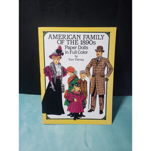 Paper Doll Book Uncut NEW American Family of the 1890s by Tom Tierney NIP NOS